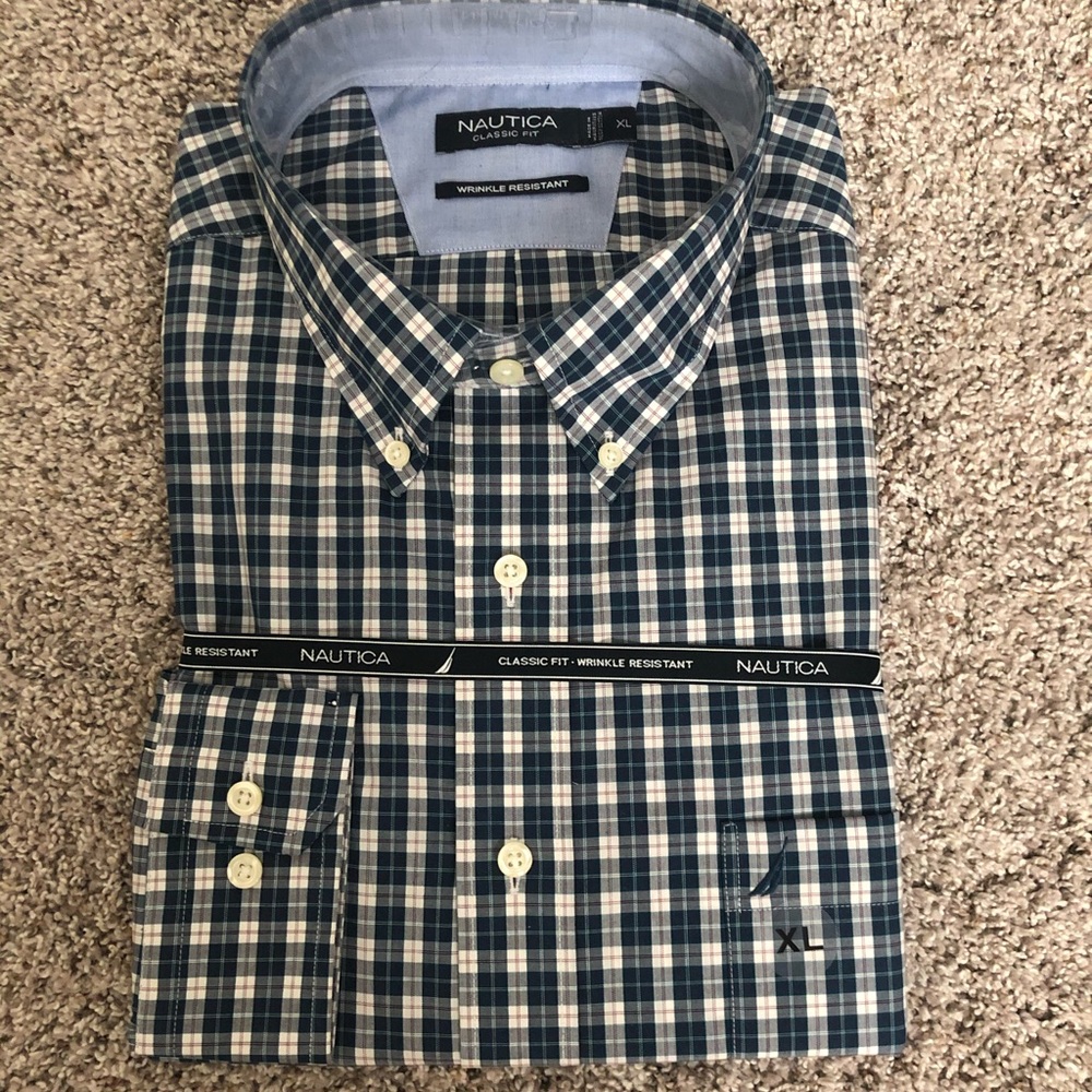 Nautica long sleeve button up - Never worn!